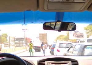 The drive to Benfica means you get to play chicken with some street sellers.  These guys are fearless!