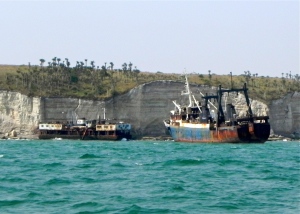 Shipwreck beach Luanda